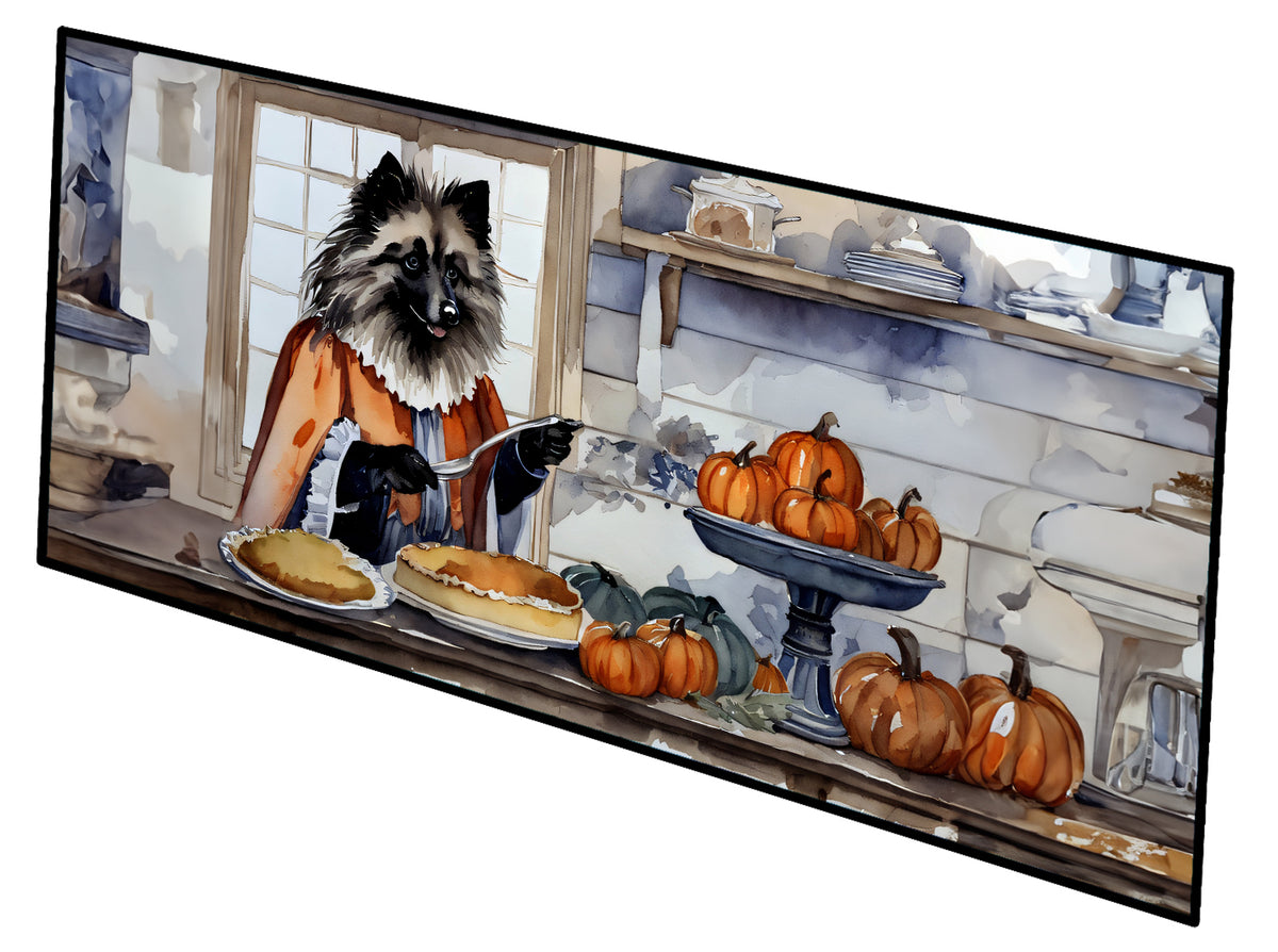 Buy this Keeshond Fall Kitchen Pumpkins Runner Mat 28x58