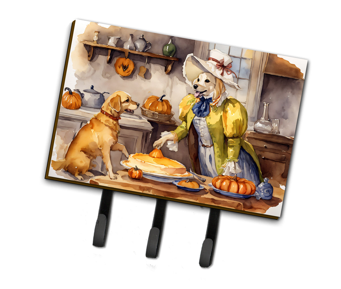 Buy this Yellow Lab Fall Kitchen Pumpkins Leash or Key Holder