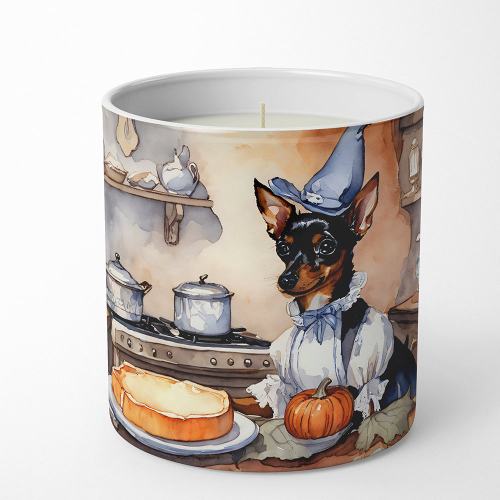 Buy this Miniature Pinscher Fall Kitchen Pumpkins Decorative Soy Candle