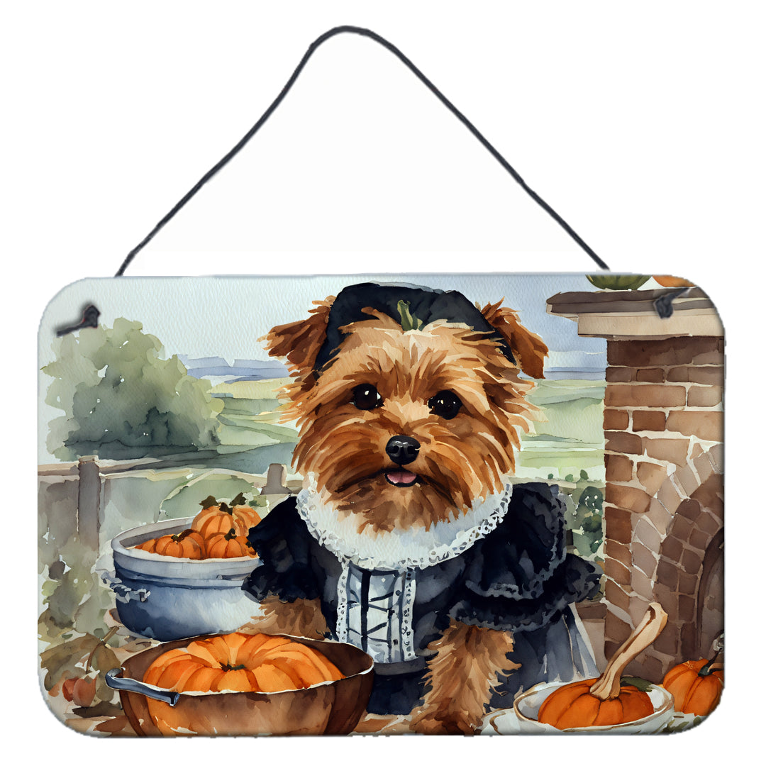Buy this Norfolk Terrier Fall Kitchen Pumpkins Wall or Door Hanging Prints