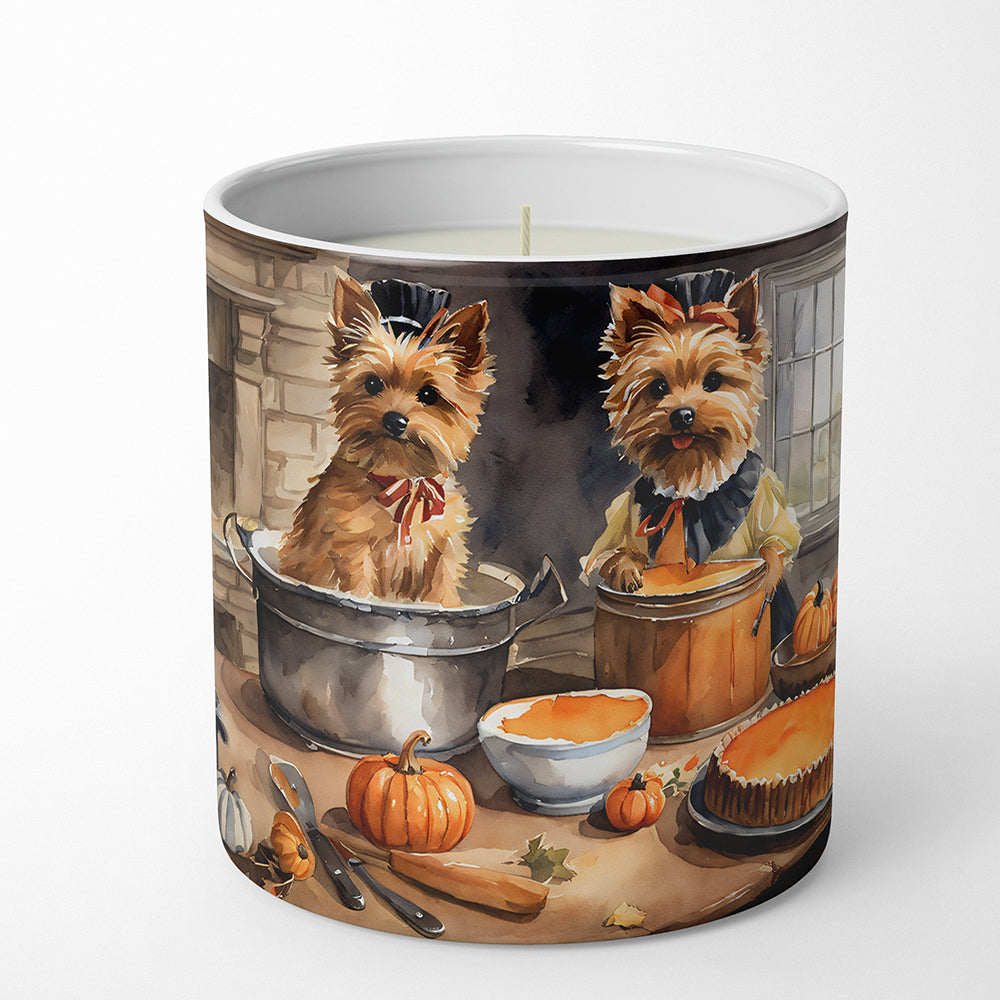 Norwich Terrier Fall Kitchen Pumpkins Decorative Soy Candle