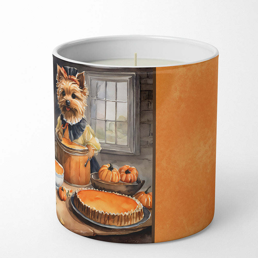 Norwich Terrier Fall Kitchen Pumpkins Decorative Soy Candle
