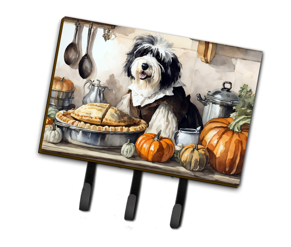 Buy this Old English Sheepdog Fall Kitchen Pumpkins Leash or Key Holder