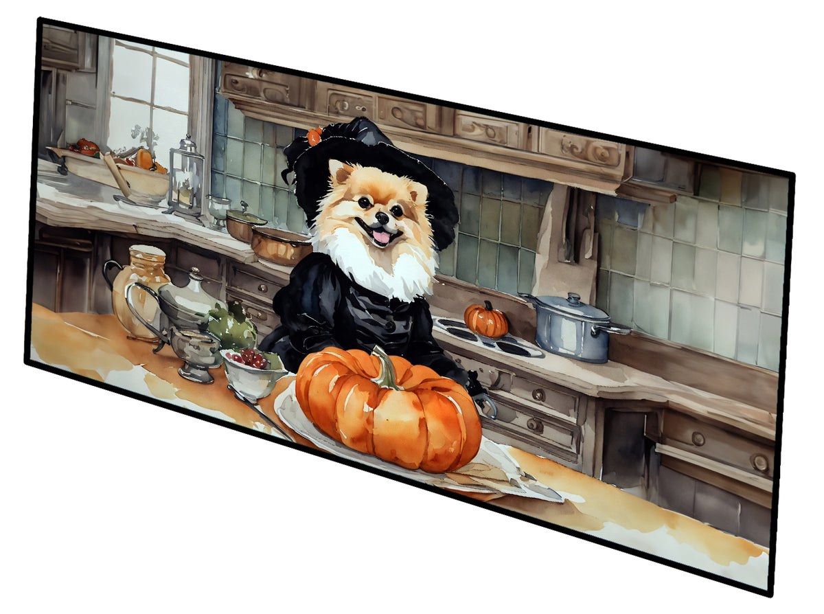 Buy this Pomeranian Fall Kitchen Pumpkins Runner Mat 28x58
