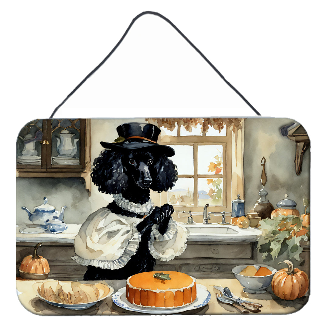 Buy this Poodle Fall Kitchen Pumpkins Wall or Door Hanging Prints