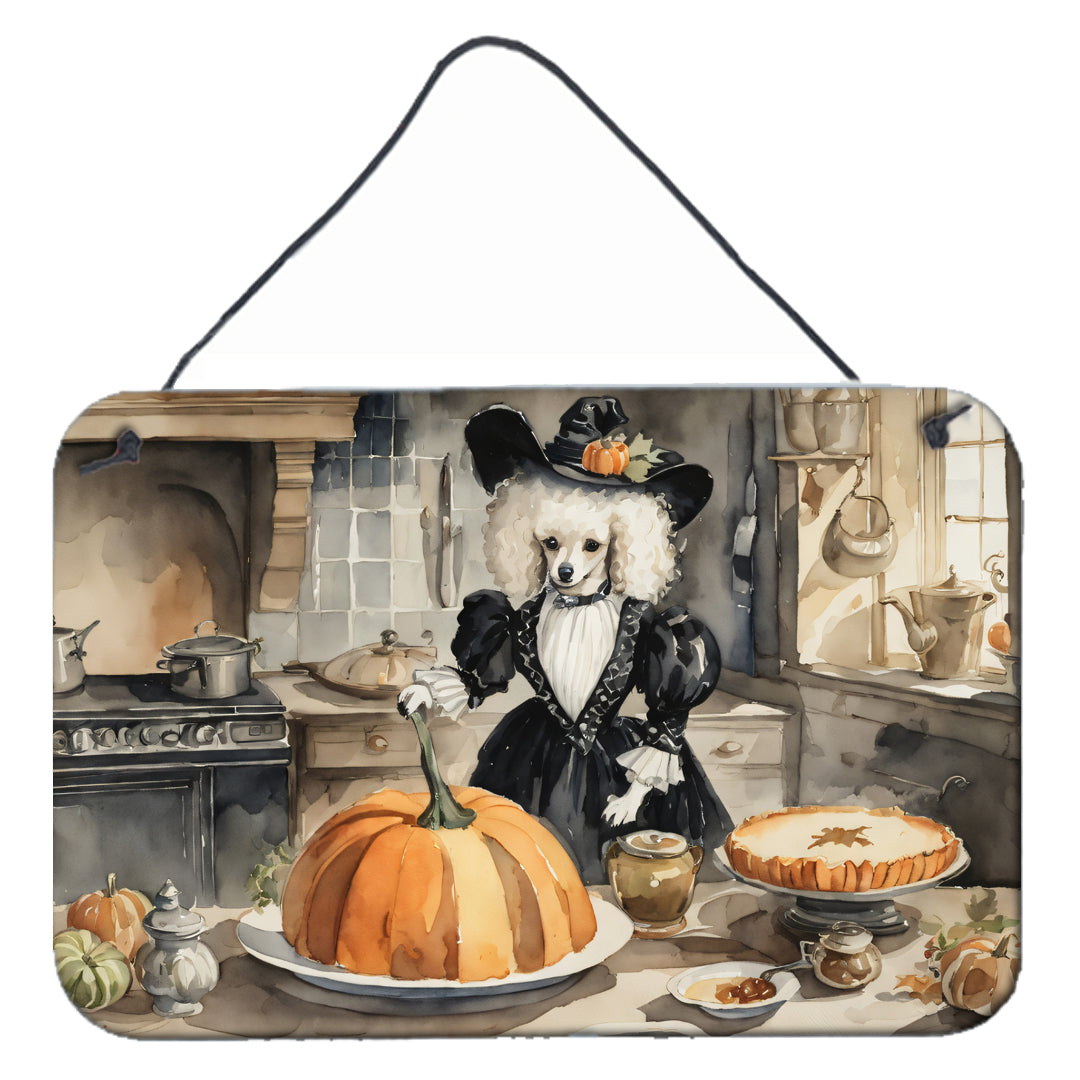 Buy this Poodle Fall Kitchen Pumpkins Wall or Door Hanging Prints