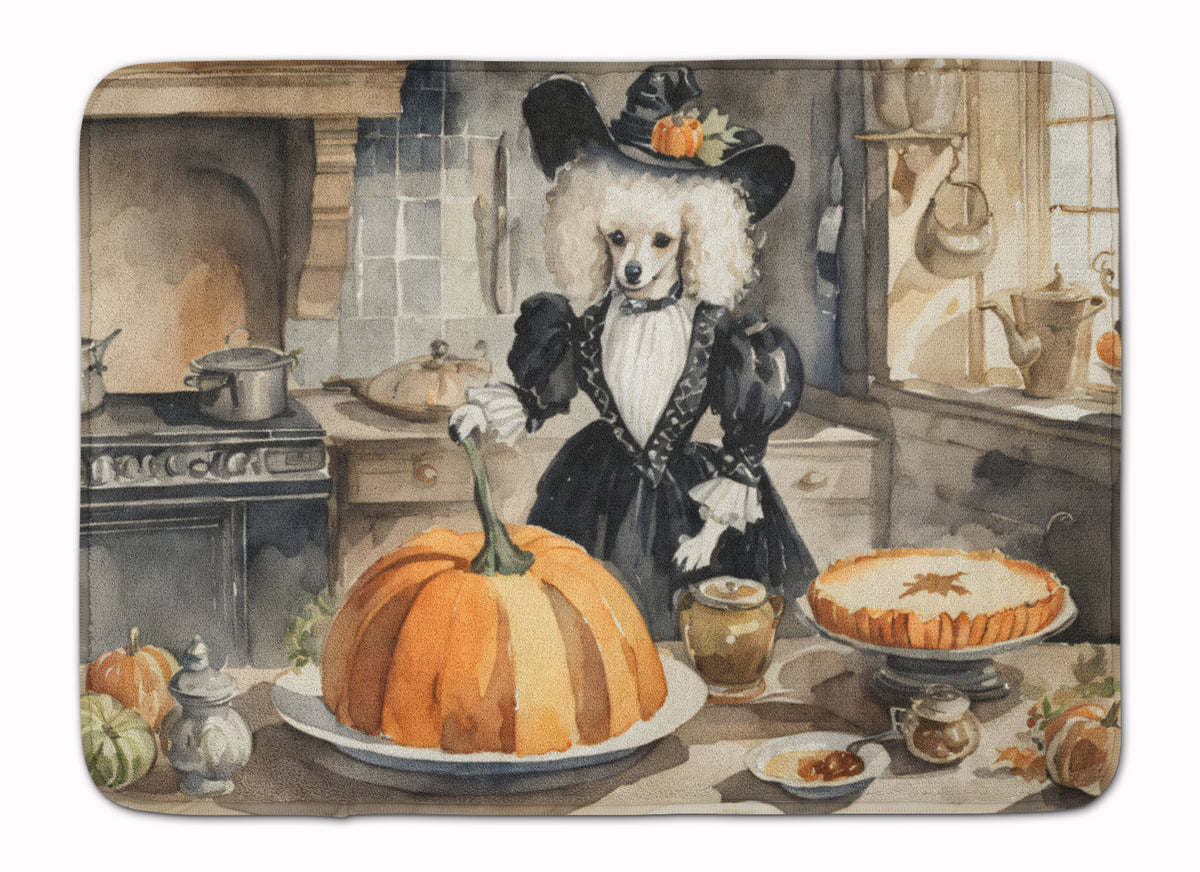 Buy this Poodle Fall Kitchen Pumpkins Memory Foam Kitchen Mat