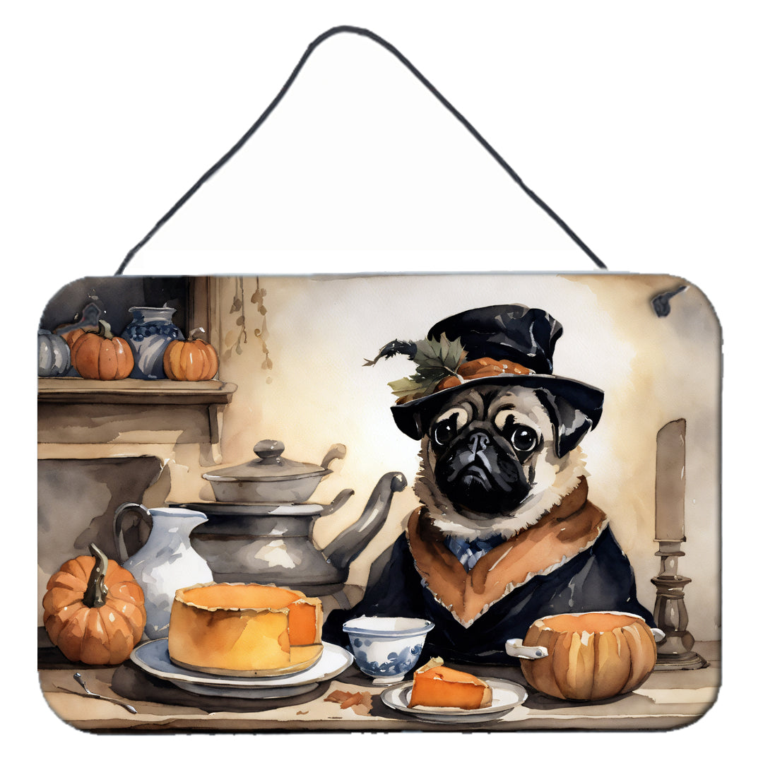 Buy this Pug Fall Kitchen Pumpkins Wall or Door Hanging Prints
