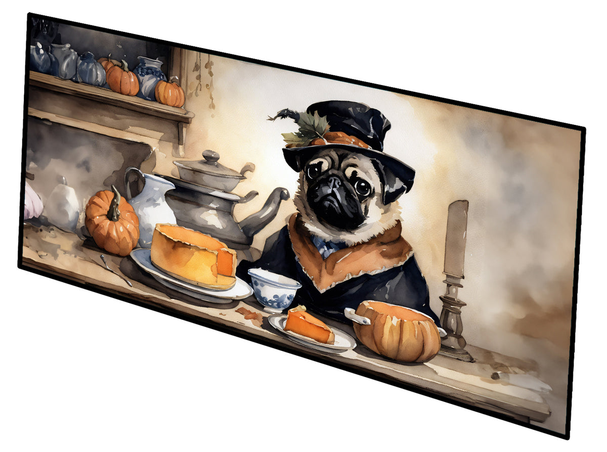 Buy this Pug Fall Kitchen Pumpkins Runner Mat 28x58