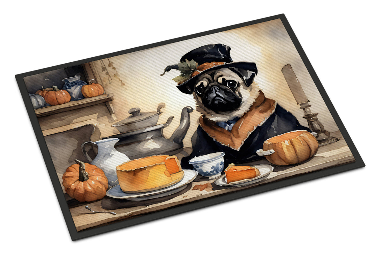 Buy this Pug Fall Kitchen Pumpkins Doormat 18x27