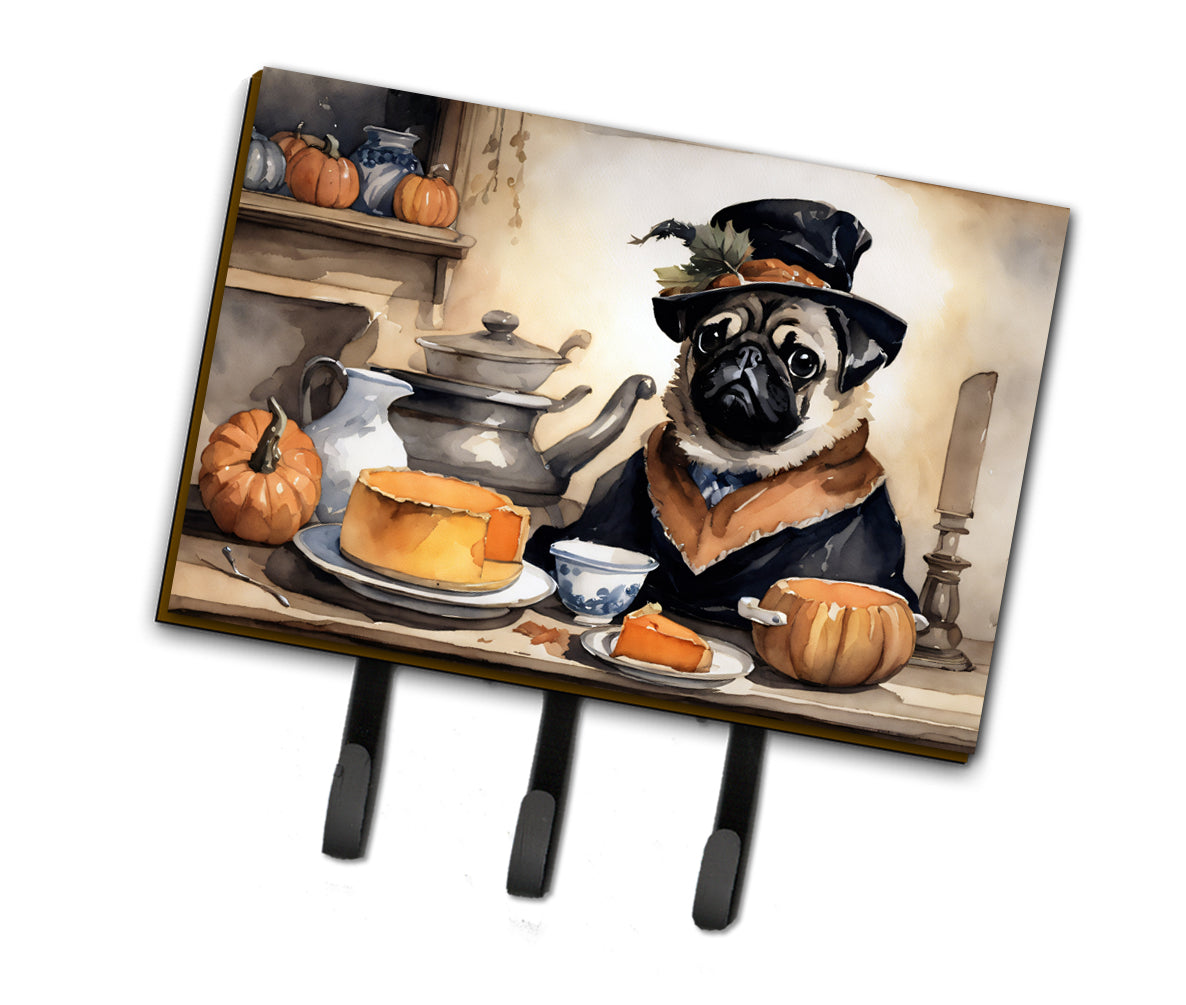 Buy this Pug Fall Kitchen Pumpkins Leash or Key Holder
