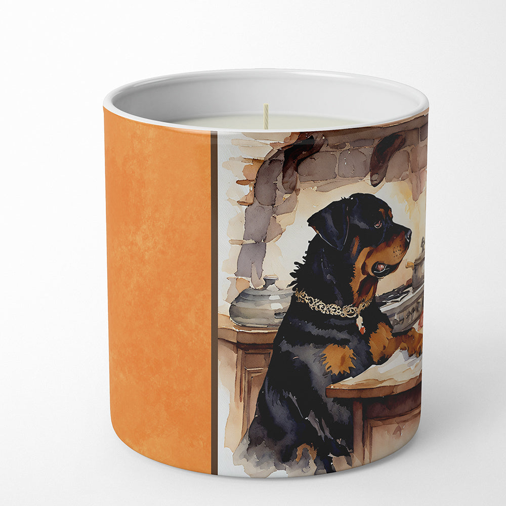Buy this Rottweiler Fall Kitchen Pumpkins Decorative Soy Candle