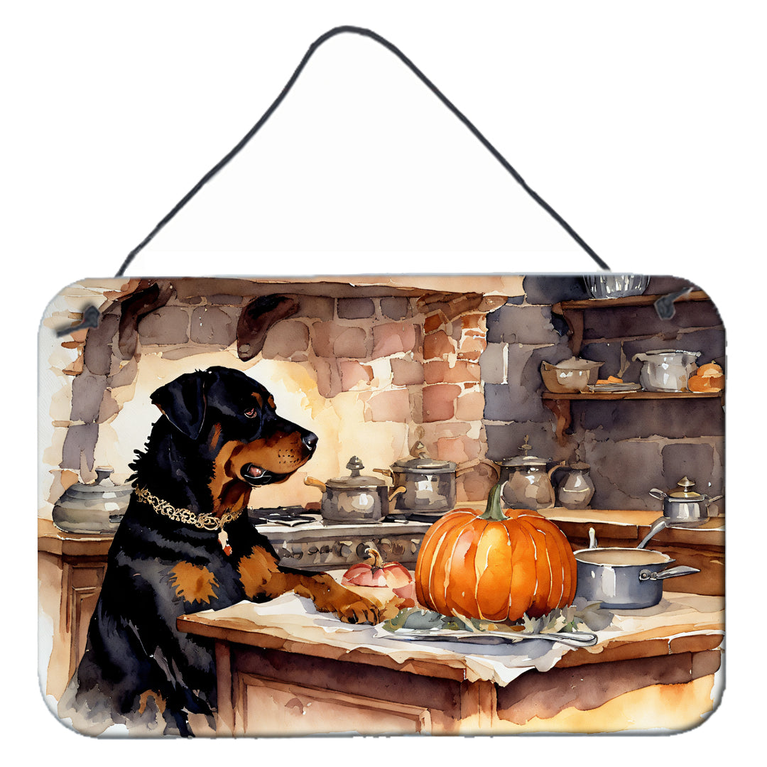 Buy this Rottweiler Fall Kitchen Pumpkins Wall or Door Hanging Prints