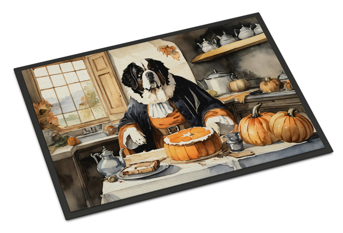 Buy this Saint Bernard Fall Kitchen Pumpkins Indoor or Outdoor Mat 24x36
