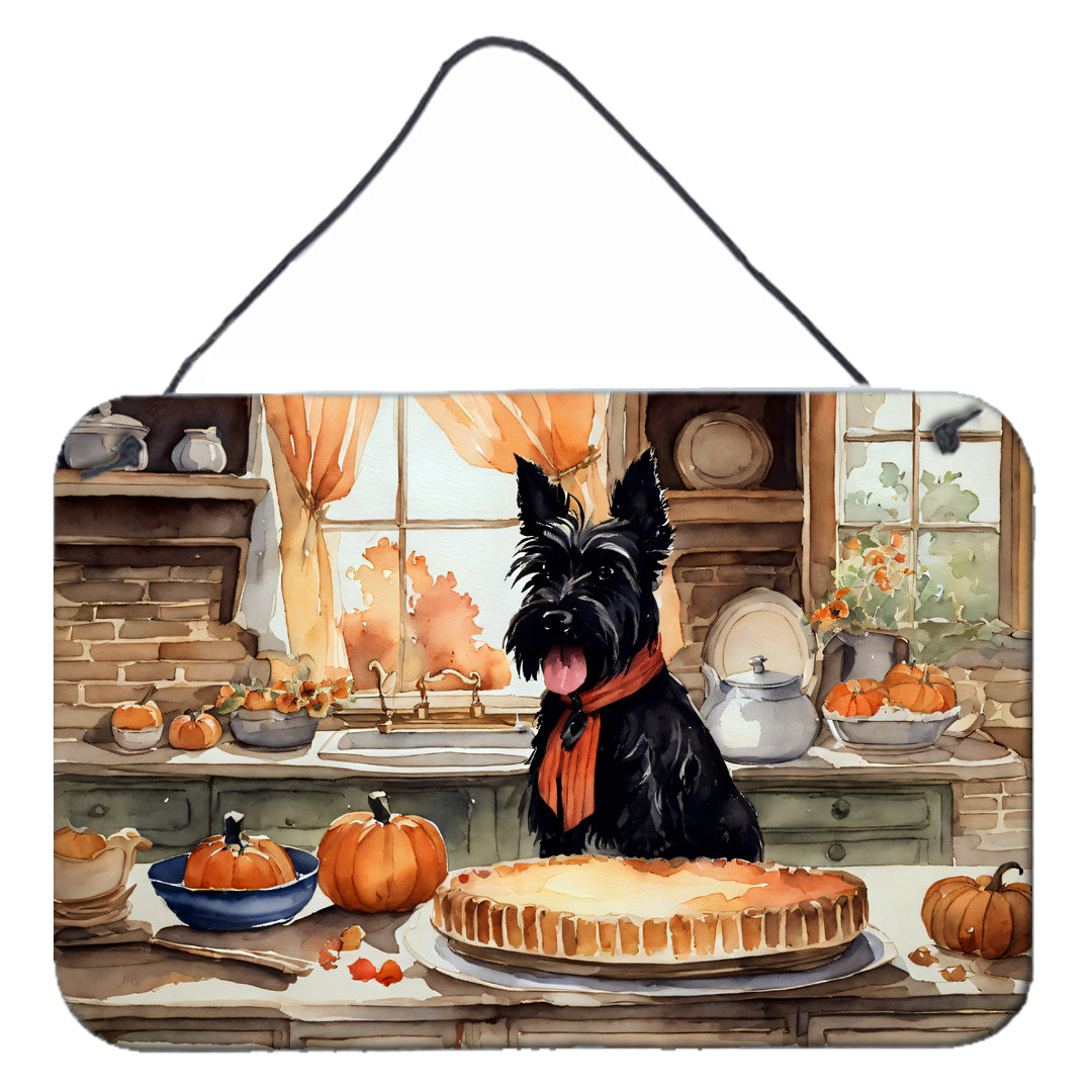Buy this Scottish Terrier Fall Kitchen Pumpkins Wall or Door Hanging Prints