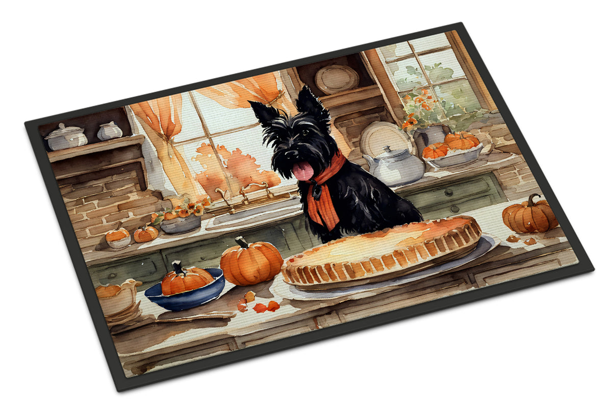 Buy this Scottish Terrier Fall Kitchen Pumpkins Indoor or Outdoor Mat 24x36