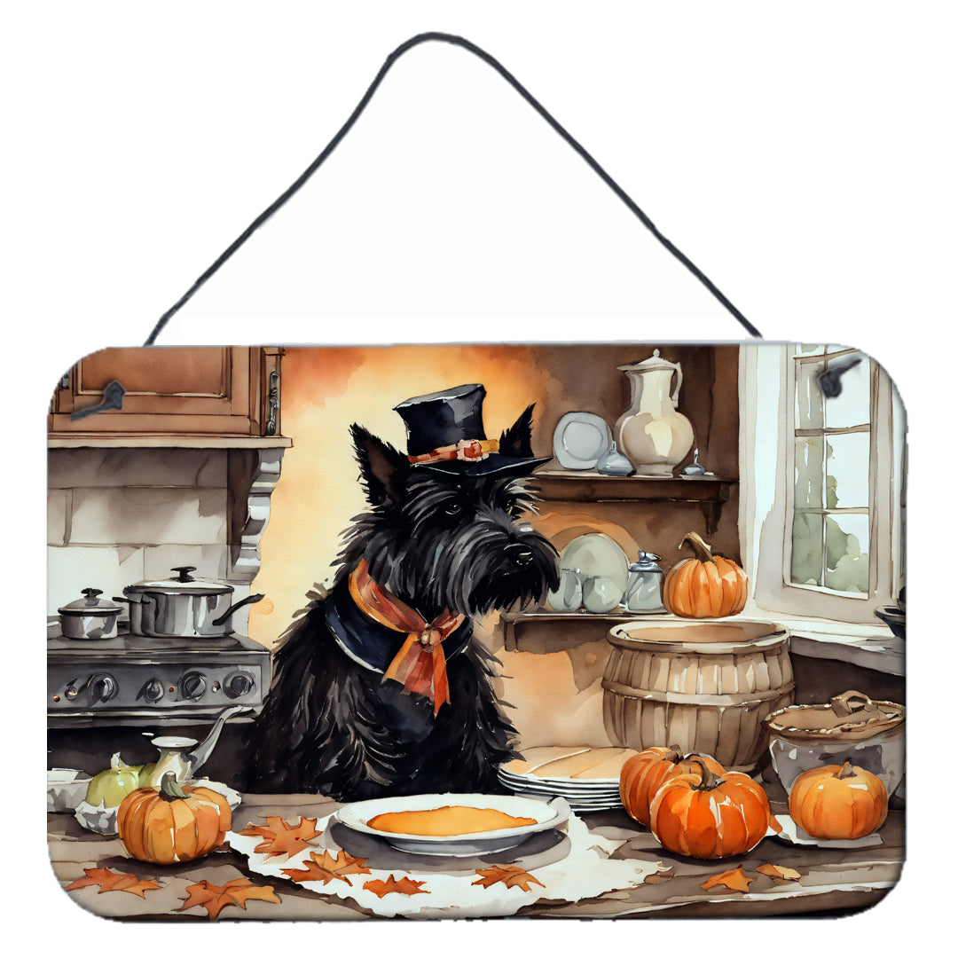Buy this Scottish Terrier Fall Kitchen Pumpkins Wall or Door Hanging Prints
