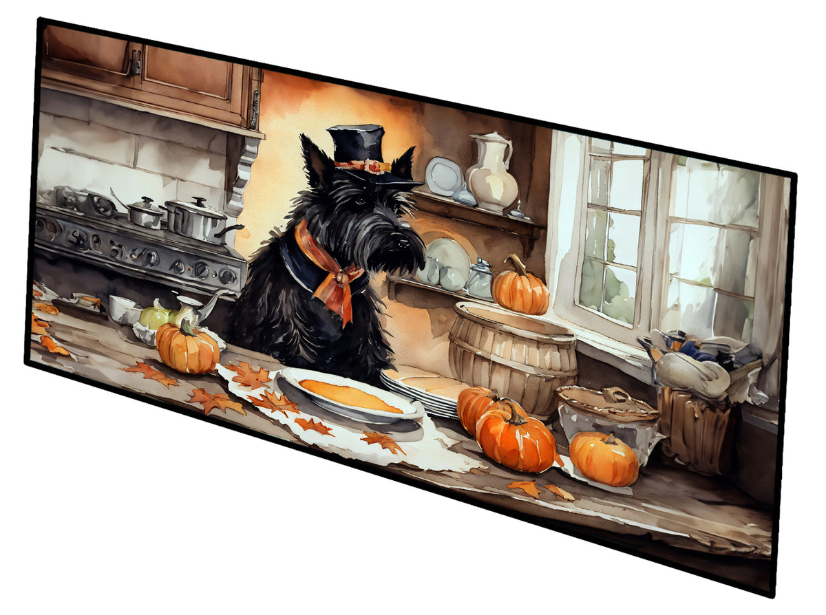 Buy this Scottish Terrier Fall Kitchen Pumpkins Runner Mat 28x58