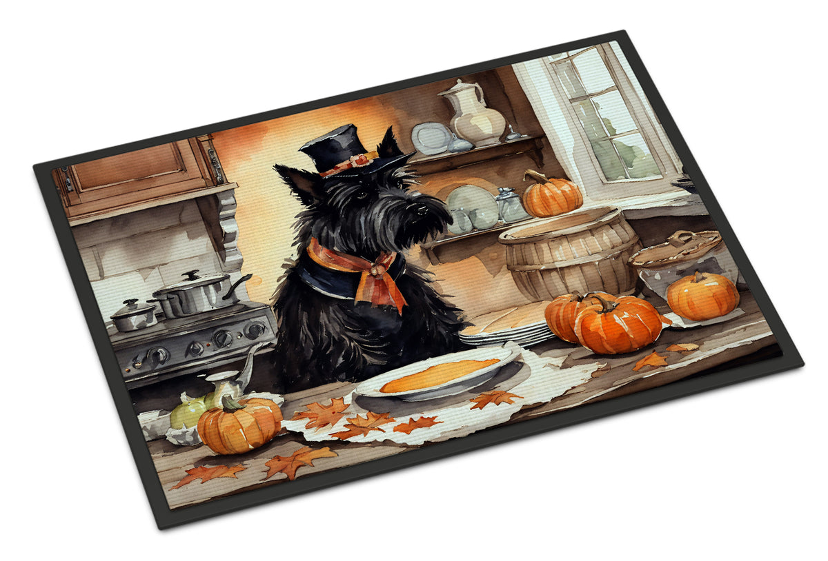 Buy this Scottish Terrier Fall Kitchen Pumpkins Indoor or Outdoor Mat 24x36