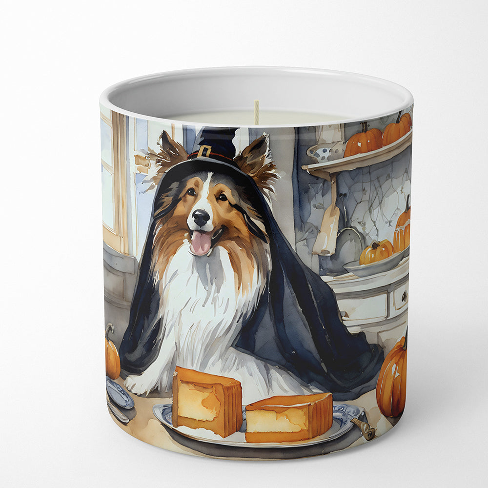 Buy this Sheltie Fall Kitchen Pumpkins Decorative Soy Candle