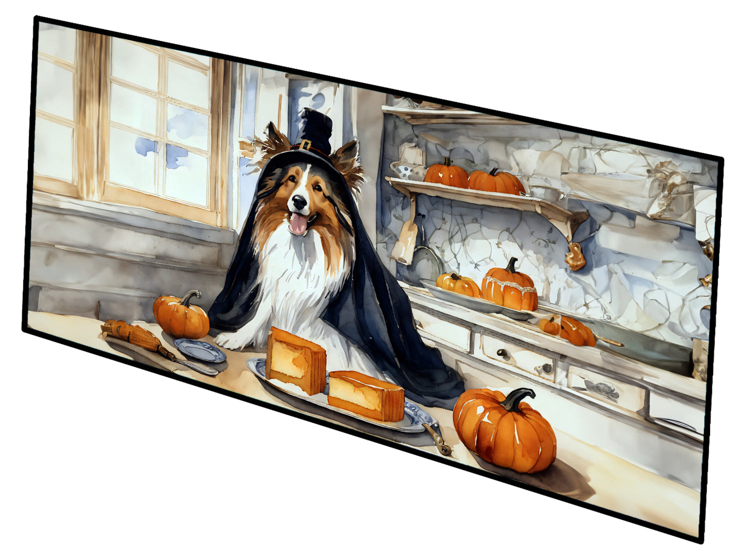 Buy this Sheltie Fall Kitchen Pumpkins Runner Mat 28x58