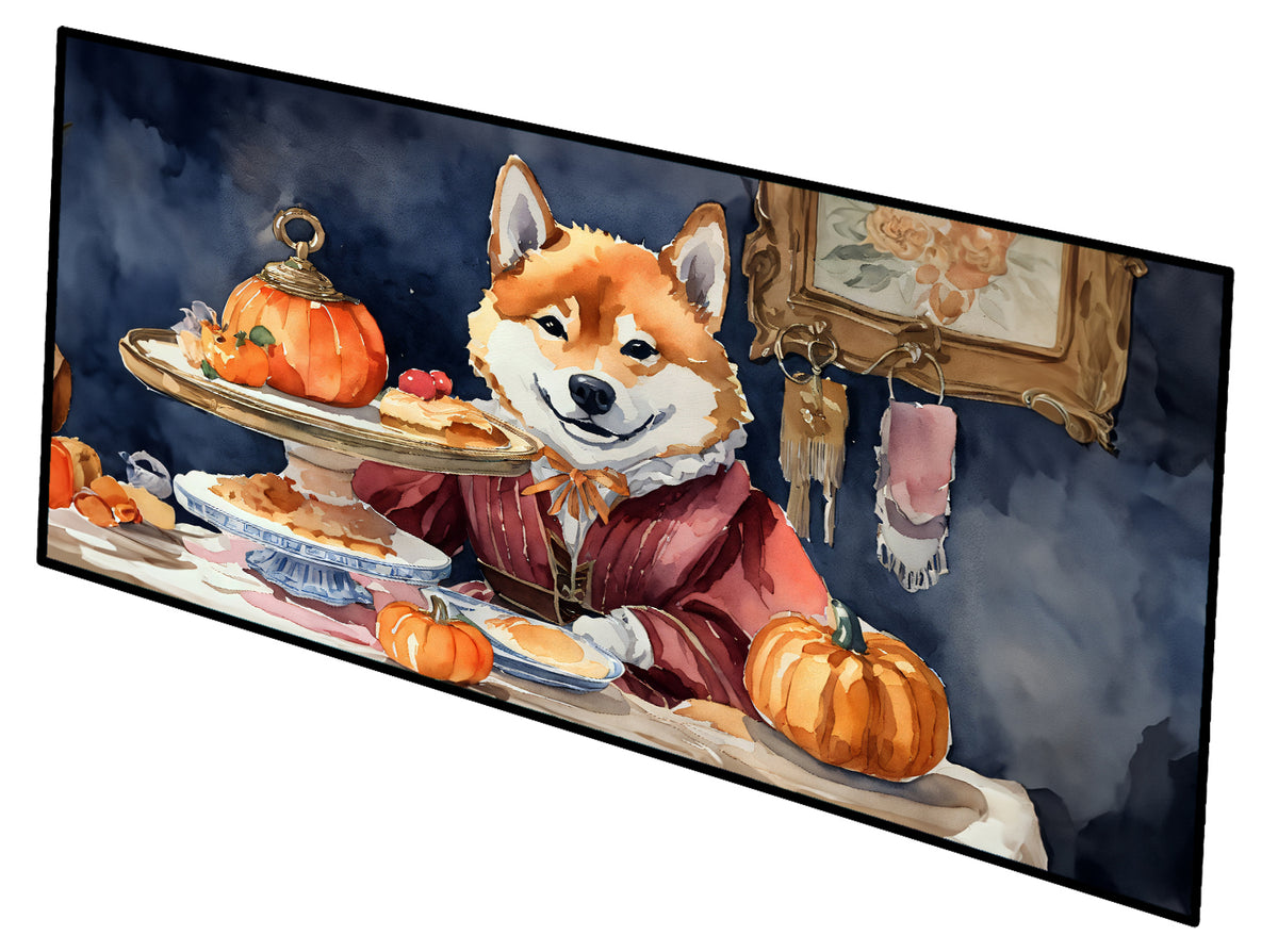 Buy this Shiba Inu Fall Kitchen Pumpkins Runner Mat 28x58