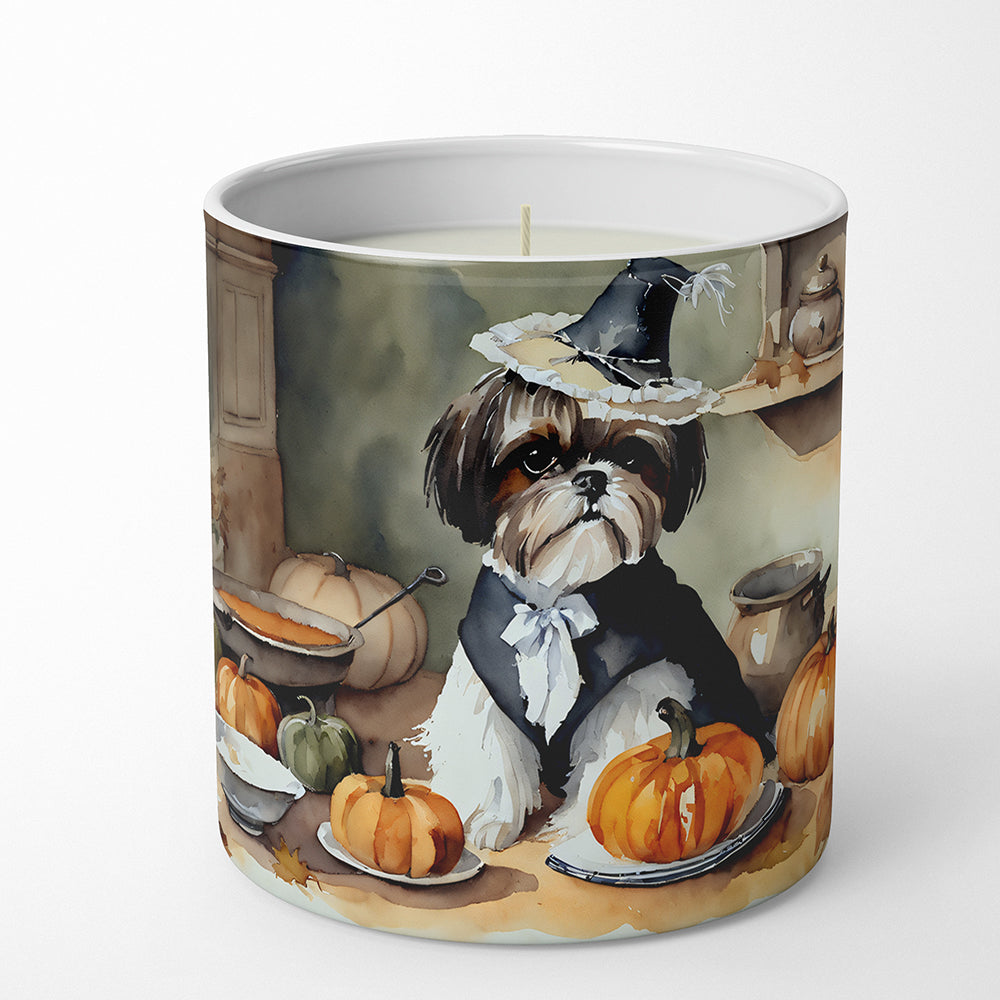 Buy this Shih Tzu Fall Kitchen Pumpkins Decorative Soy Candle