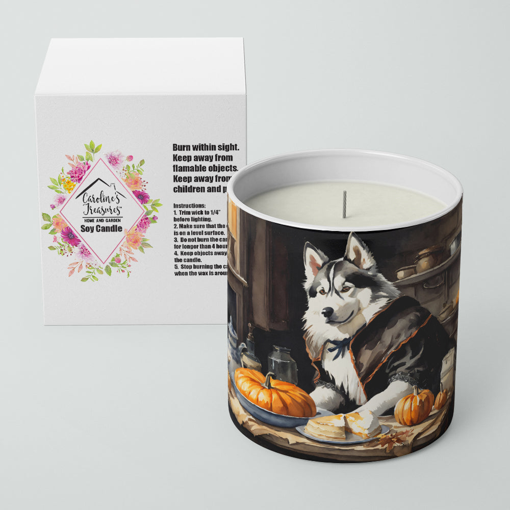 Siberian Husky Fall Kitchen Pumpkins Decorative Soy Candle