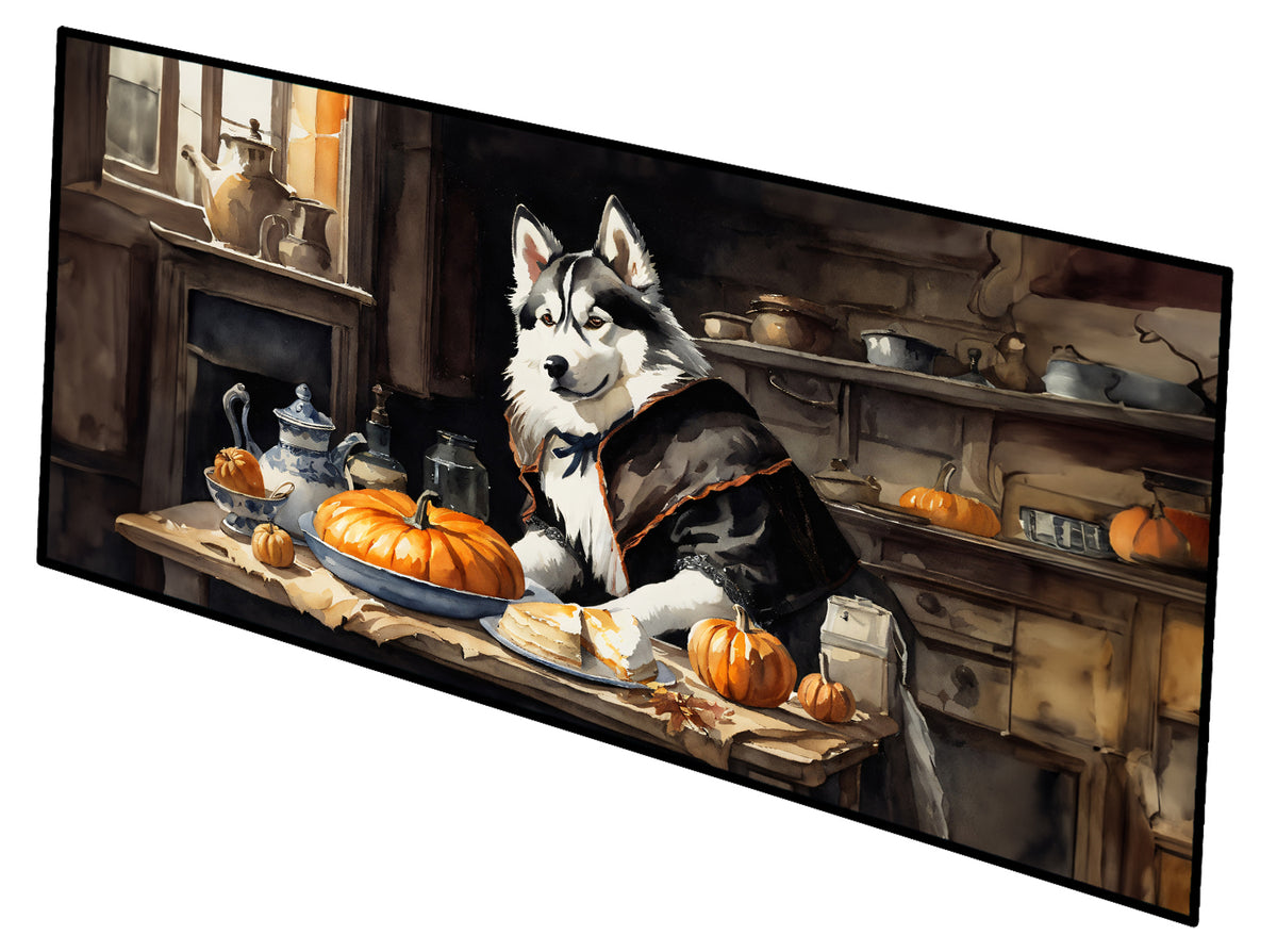 Buy this Siberian Husky Fall Kitchen Pumpkins Runner Mat 28x58