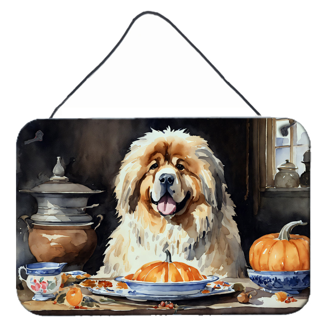 Buy this Tibetan Mastiff Fall Kitchen Pumpkins Wall or Door Hanging Prints
