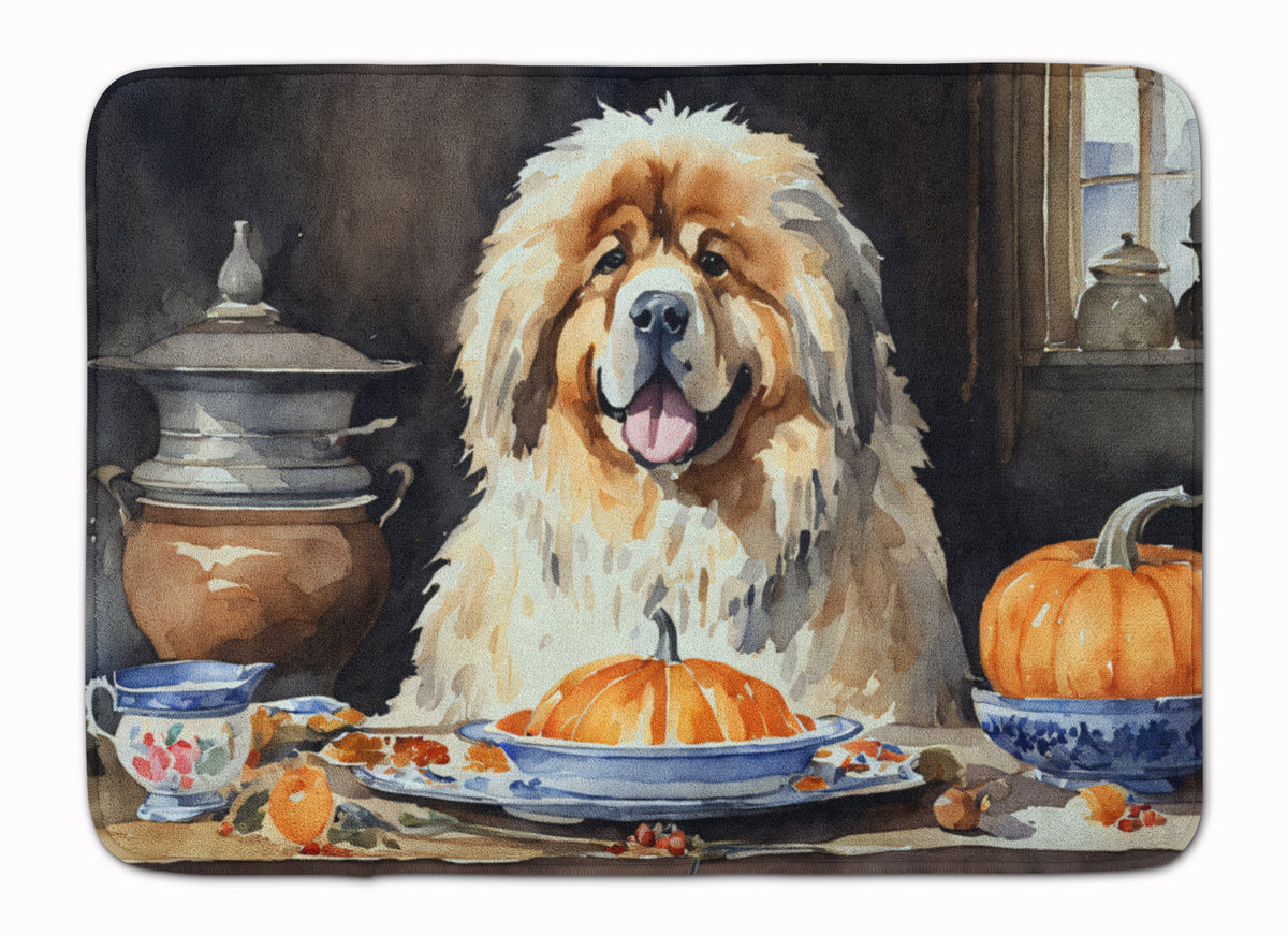 Buy this Tibetan Mastiff Fall Kitchen Pumpkins Memory Foam Kitchen Mat