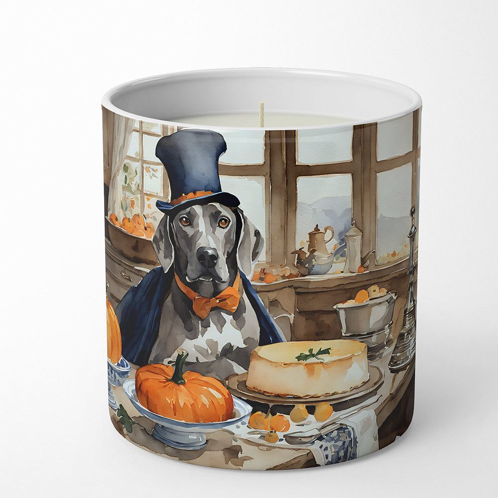 Buy this Weimaraner Fall Kitchen Pumpkins Decorative Soy Candle