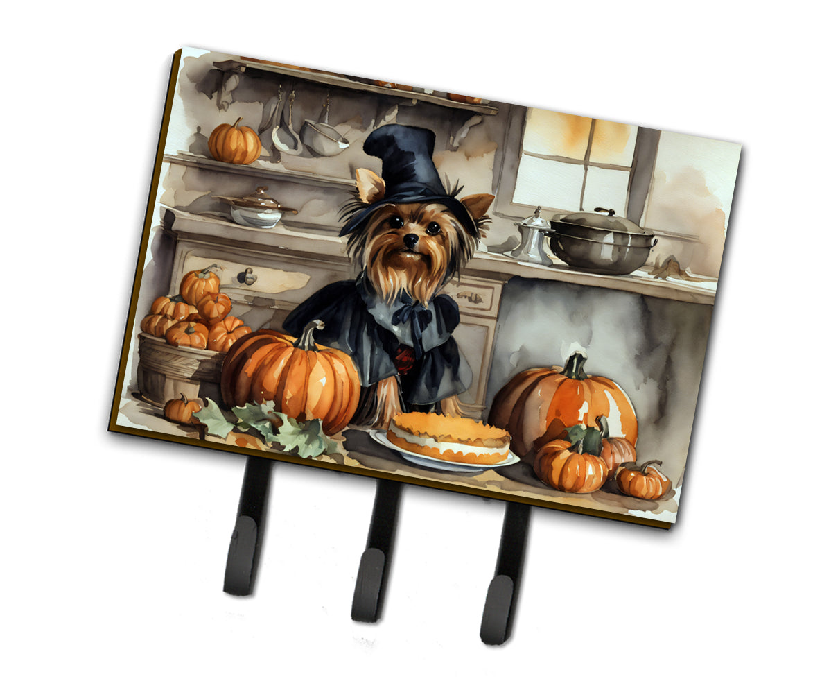 Buy this Yorkie Fall Kitchen Pumpkins Leash or Key Holder