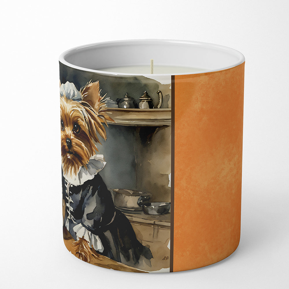 Yorkie Fall Kitchen Pumpkins Decorative Soy Candle