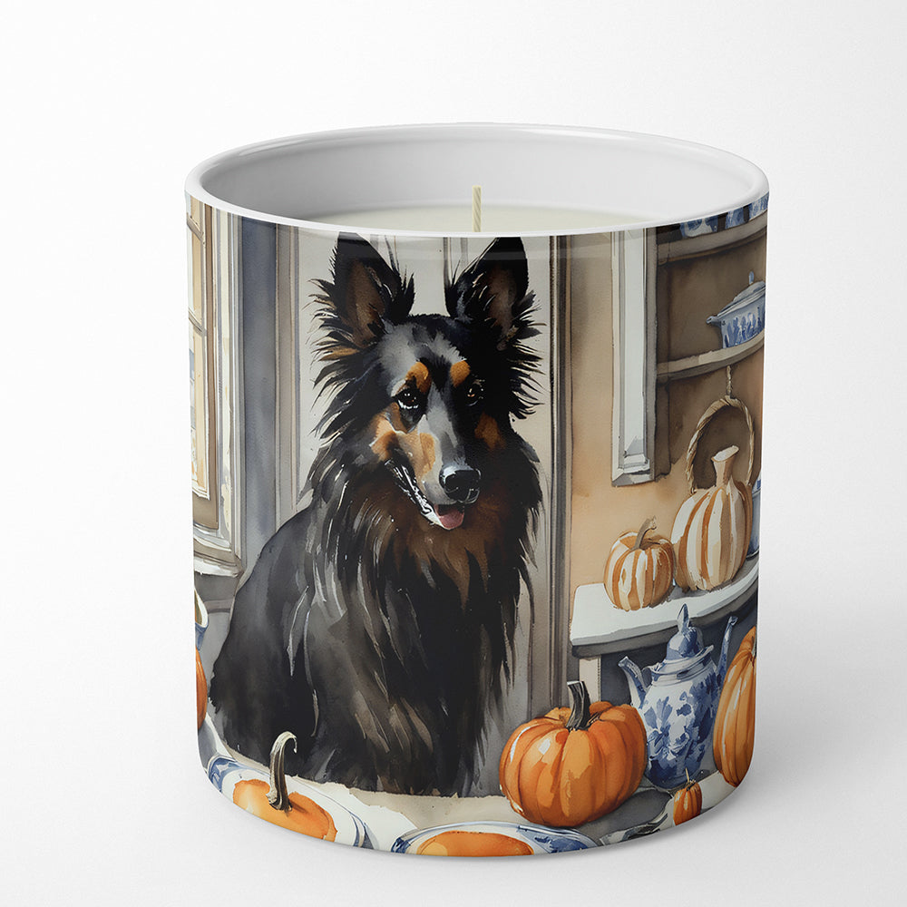 Buy this Belgian Sheepdog Fall Kitchen Pumpkins Decorative Soy Candle
