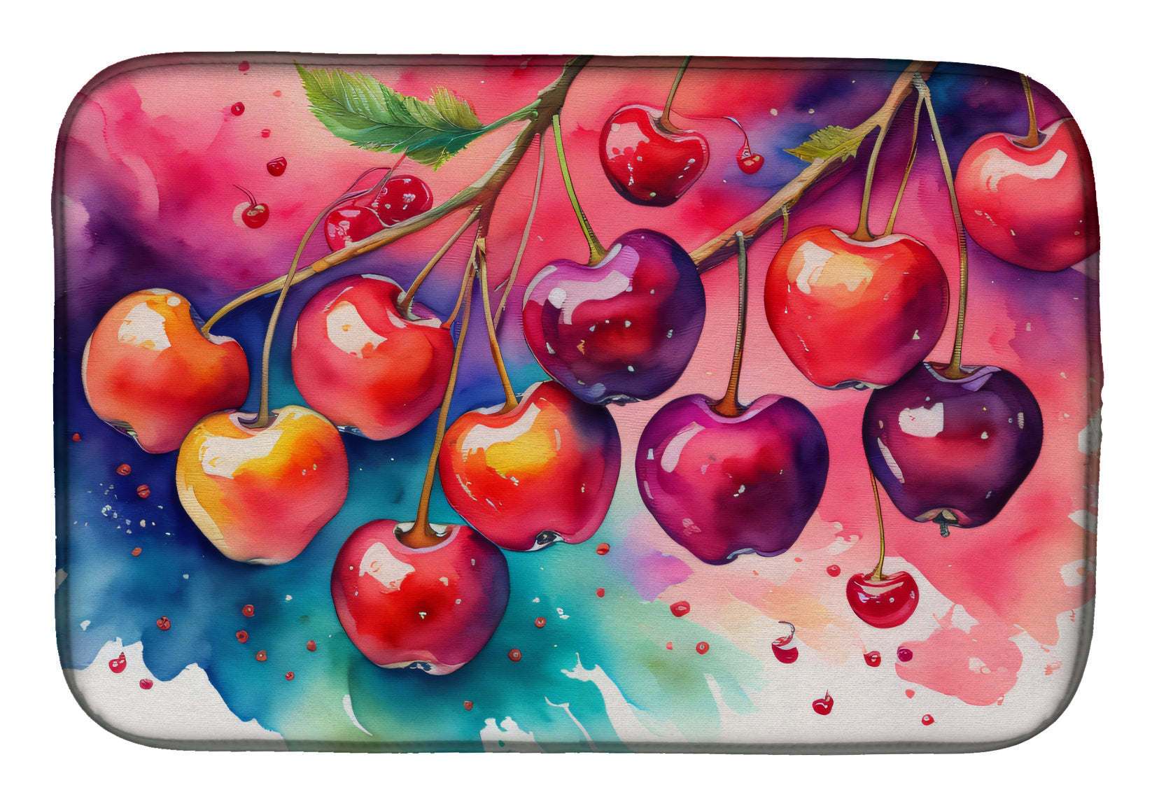 Buy this Colorful Cherries Dish Drying Mat