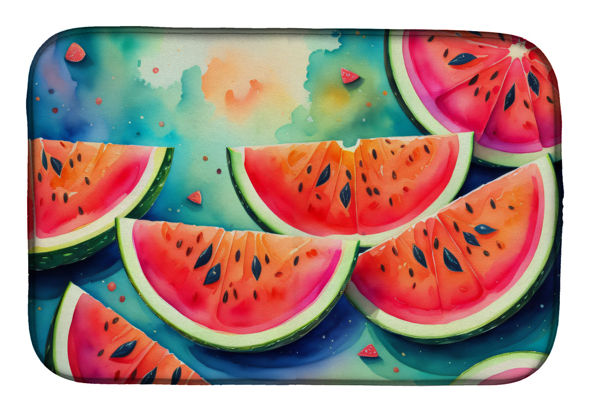 Buy this Colorful Watermelons Dish Drying Mat