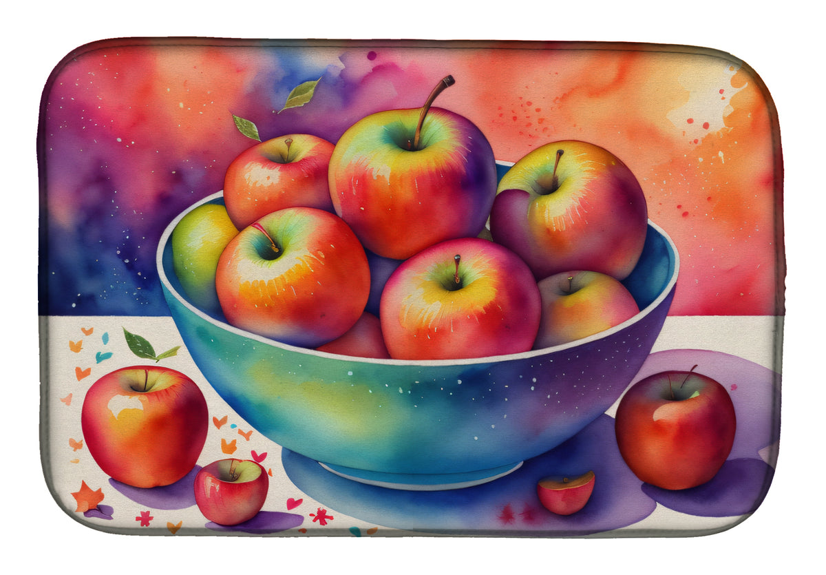 Buy this Colorful Apples Dish Drying Mat