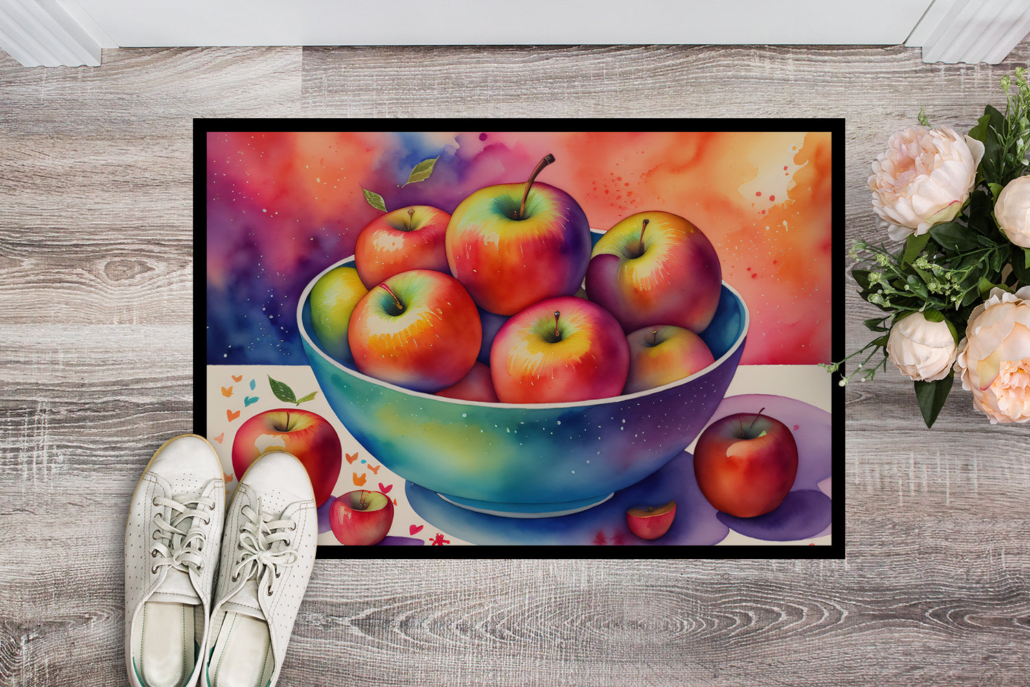 Colorful Apples Indoor or Outdoor Mat 24x36