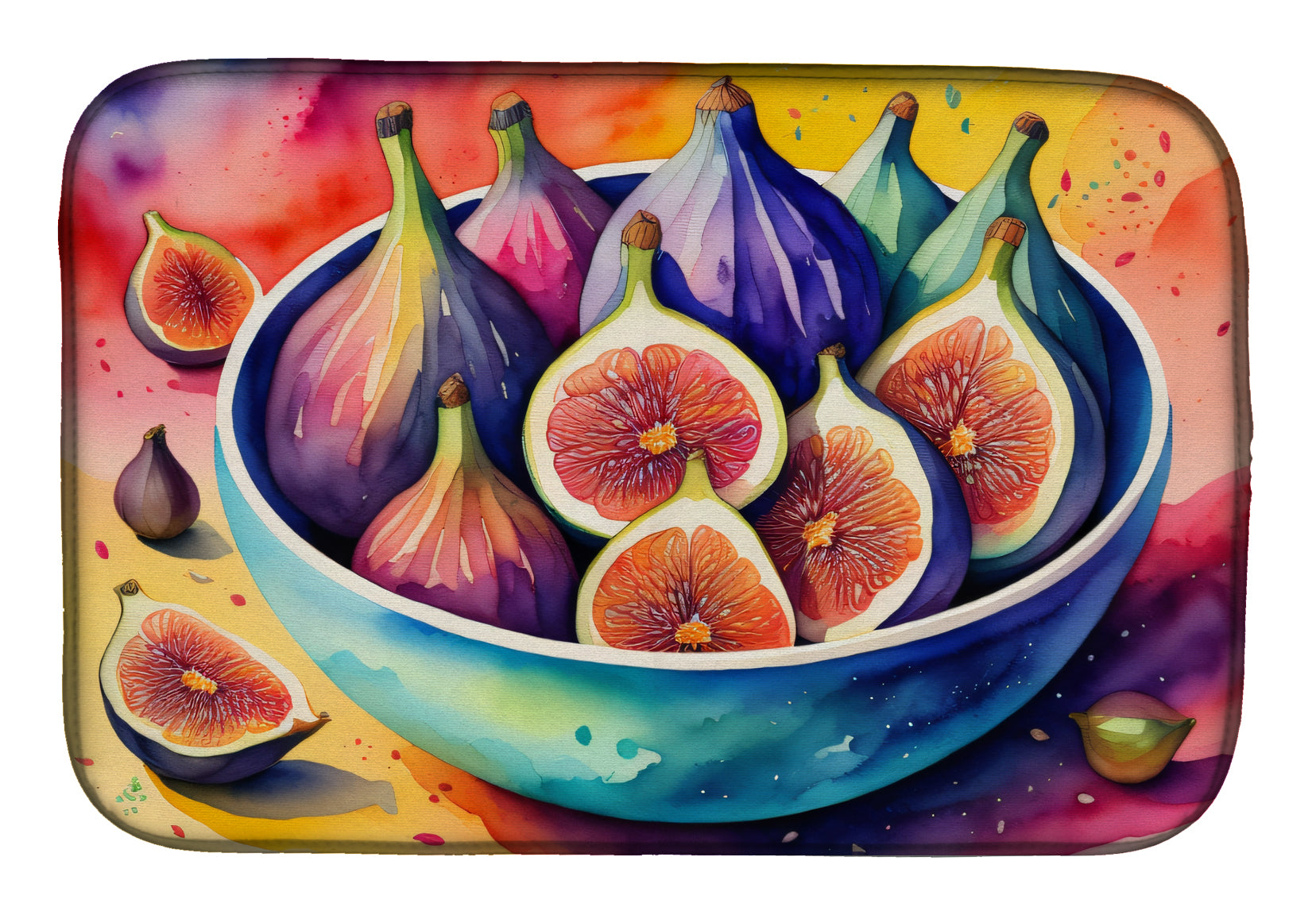 Buy this Colorful Figs Dish Drying Mat
