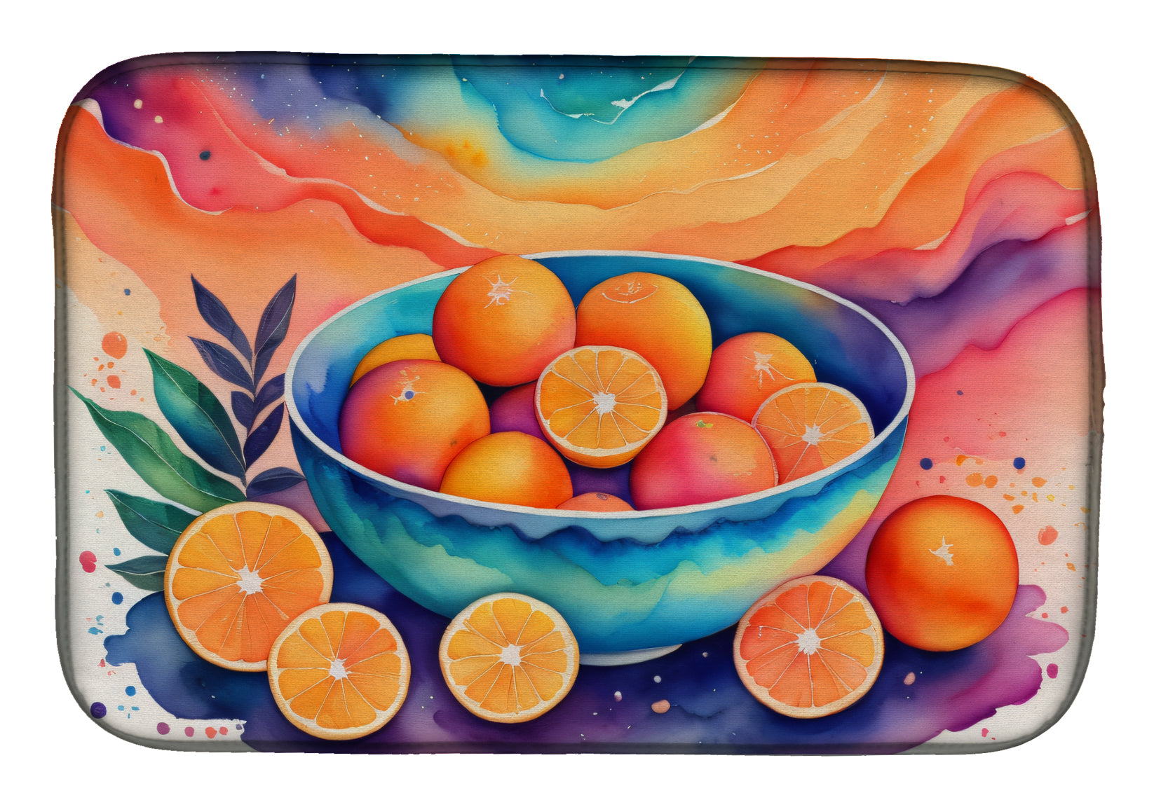 Buy this Colorful Oranges Dish Drying Mat