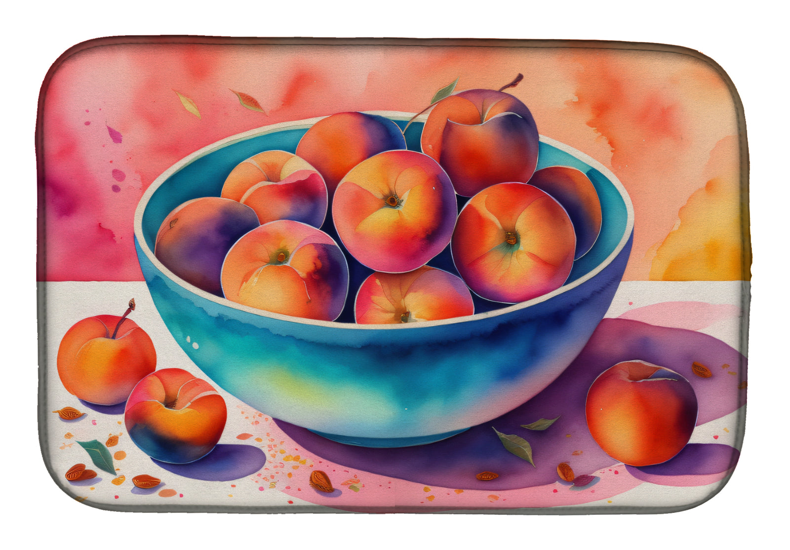 Buy this Colorful Peaches Dish Drying Mat