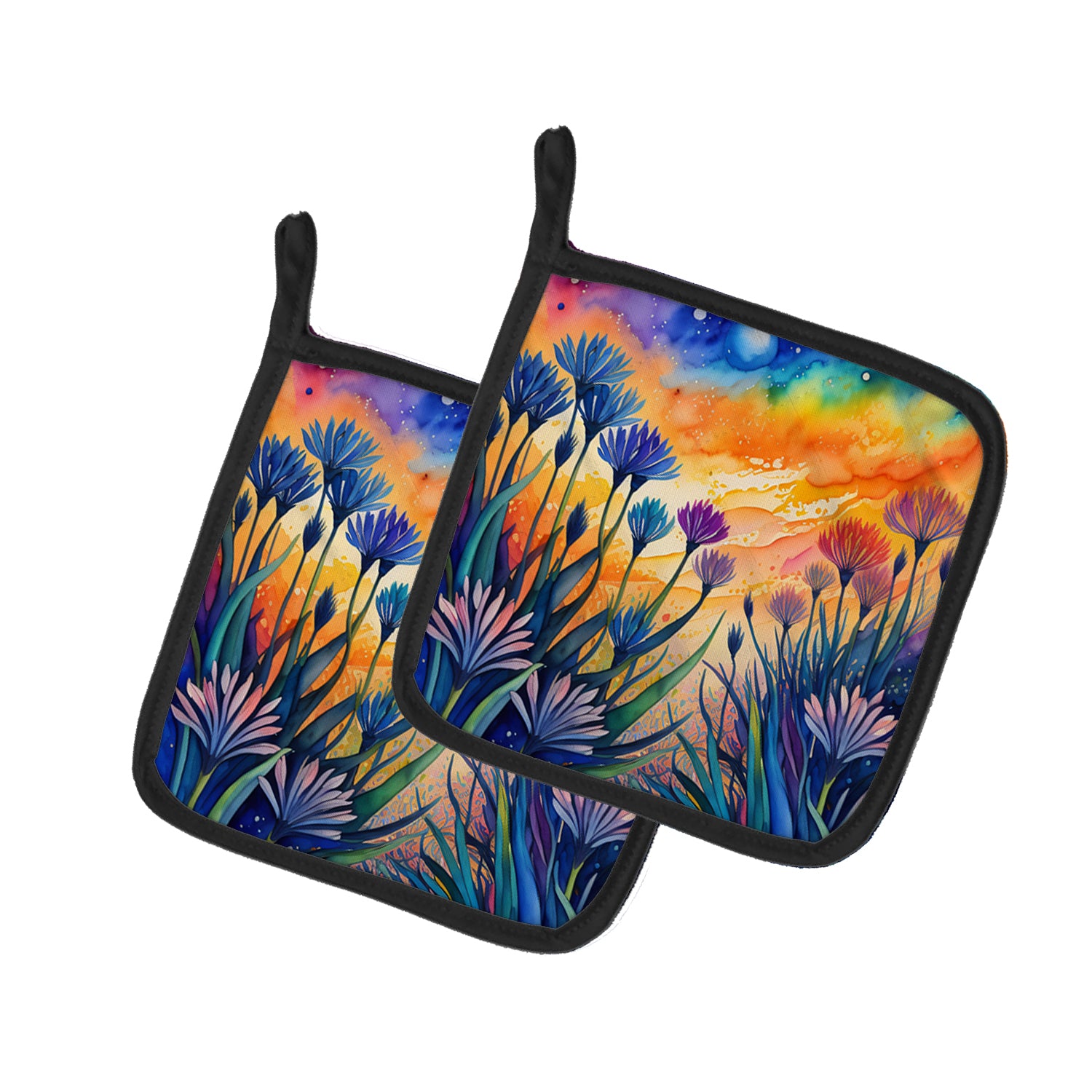 Buy this Colorful Agapanthus Pair of Pot Holders