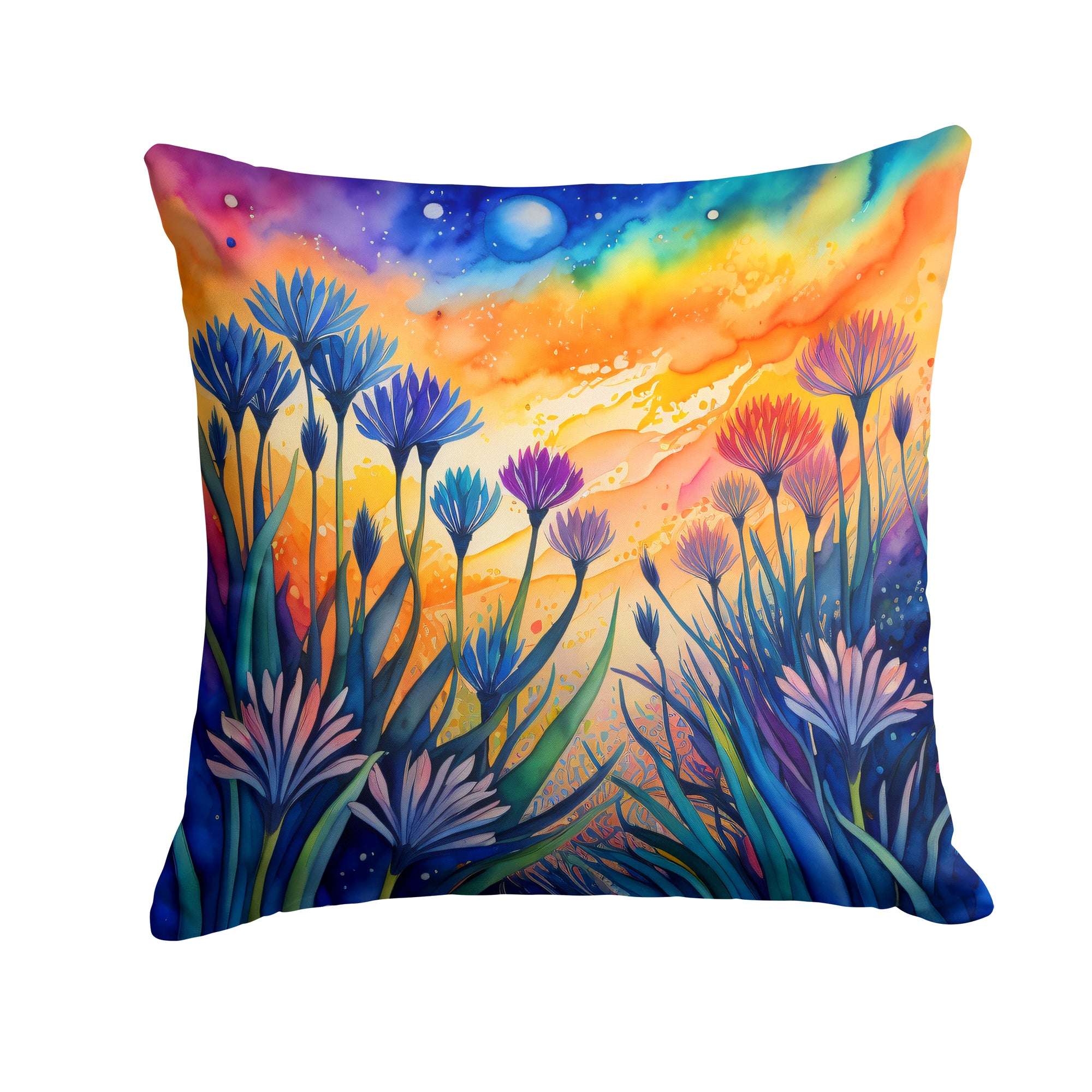 Buy this Colorful Agapanthus Fabric Decorative Pillow