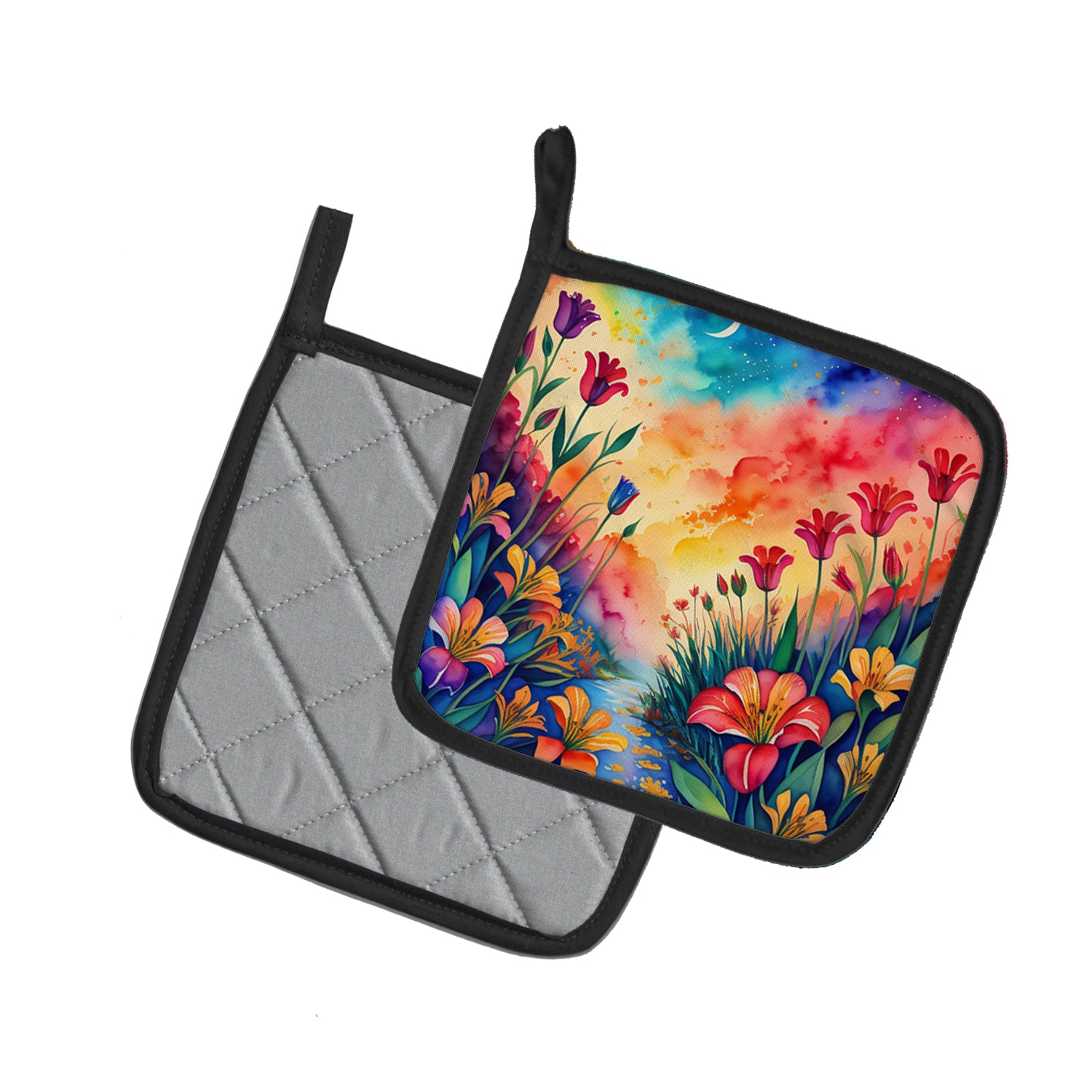 Buy this Colorful Alstroemerias Pair of Pot Holders
