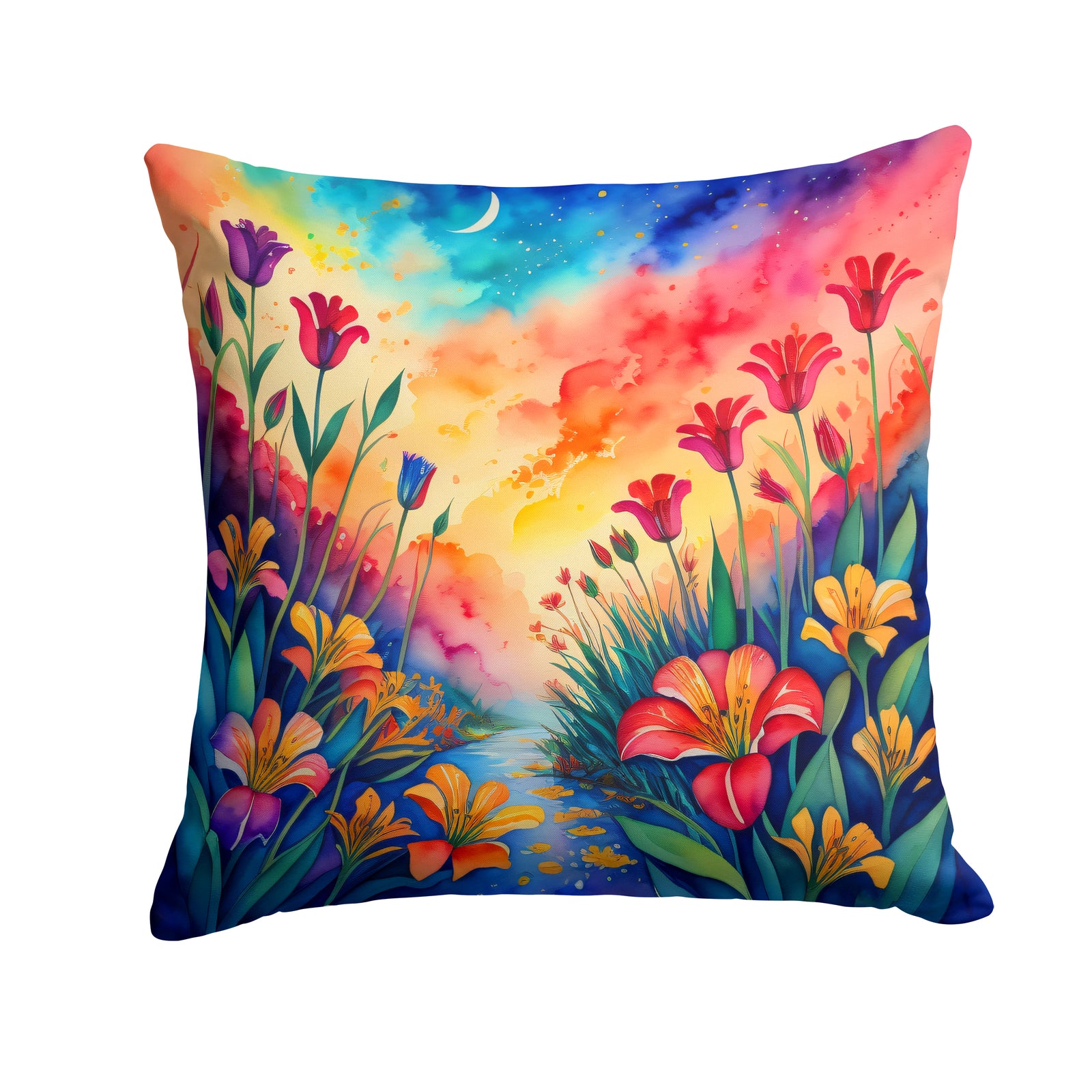Buy this Colorful Alstroemerias Fabric Decorative Pillow