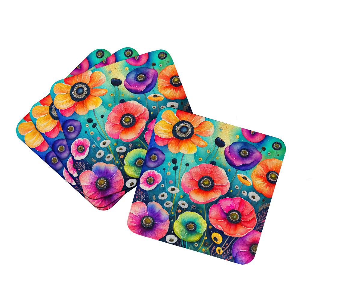 Buy this Colorful Anemones Foam Coaster Set of 4