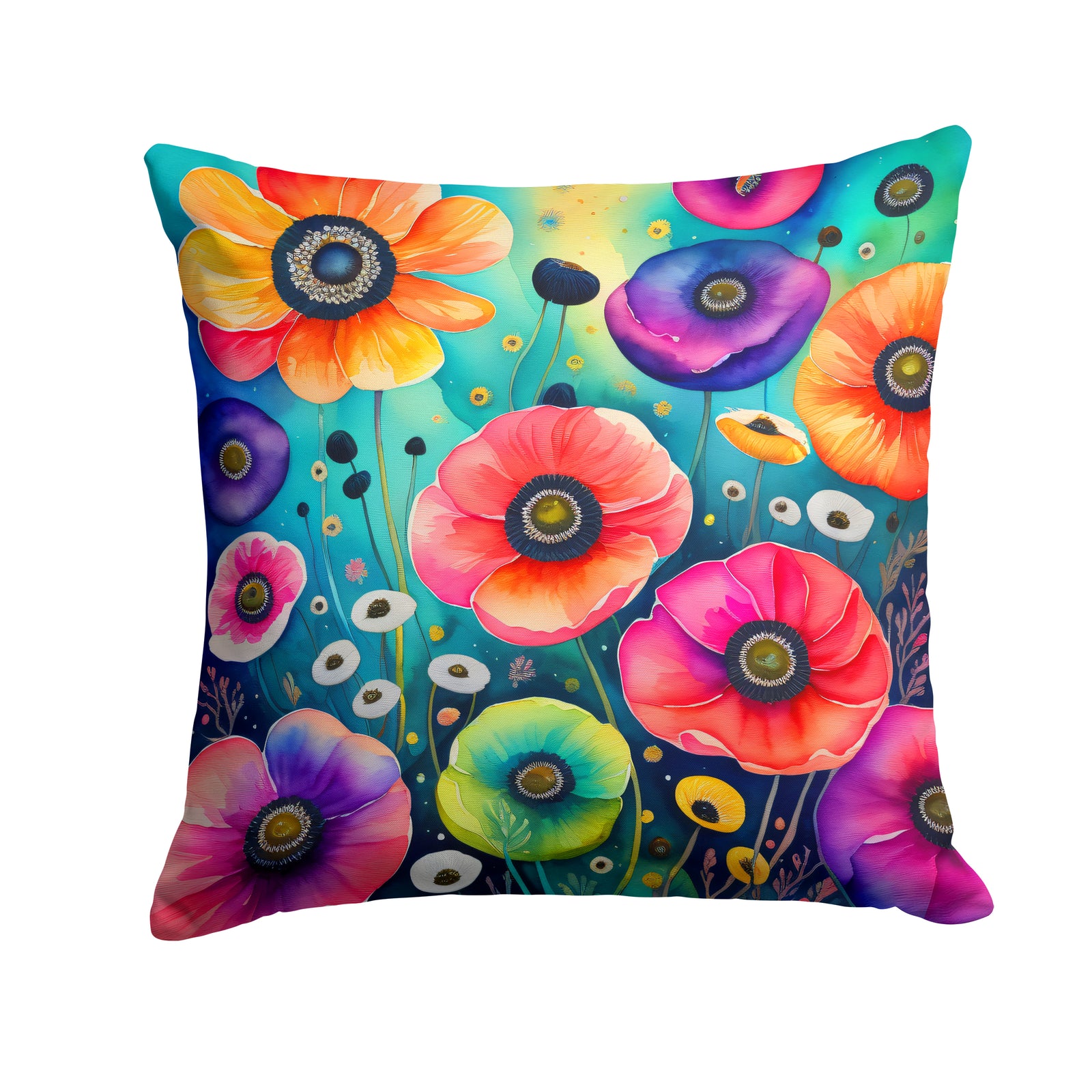 Buy this Colorful Anemones Fabric Decorative Pillow