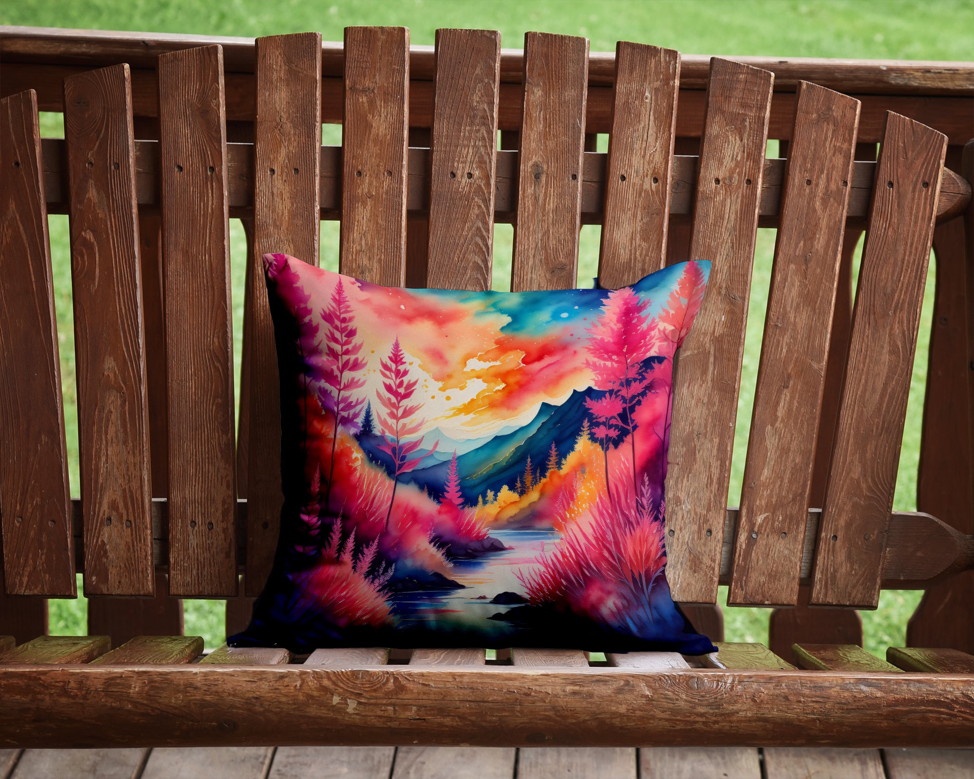 Colorful Astilbe Fabric Decorative Pillow