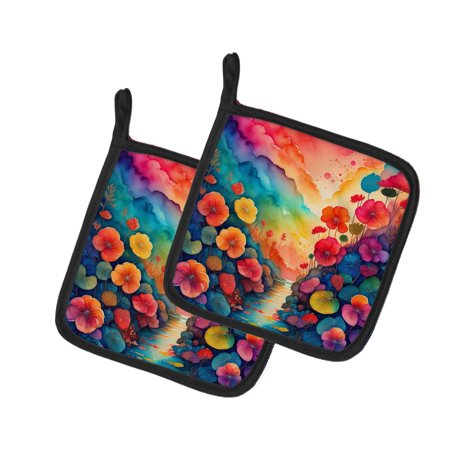 Buy this Colorful Begonias Pair of Pot Holders